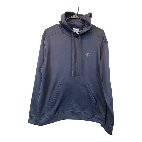 Mens Black Champion Athletic Hoodie Sweatshirt M Workout Athleisure Powertrain - Picture 1 of 5